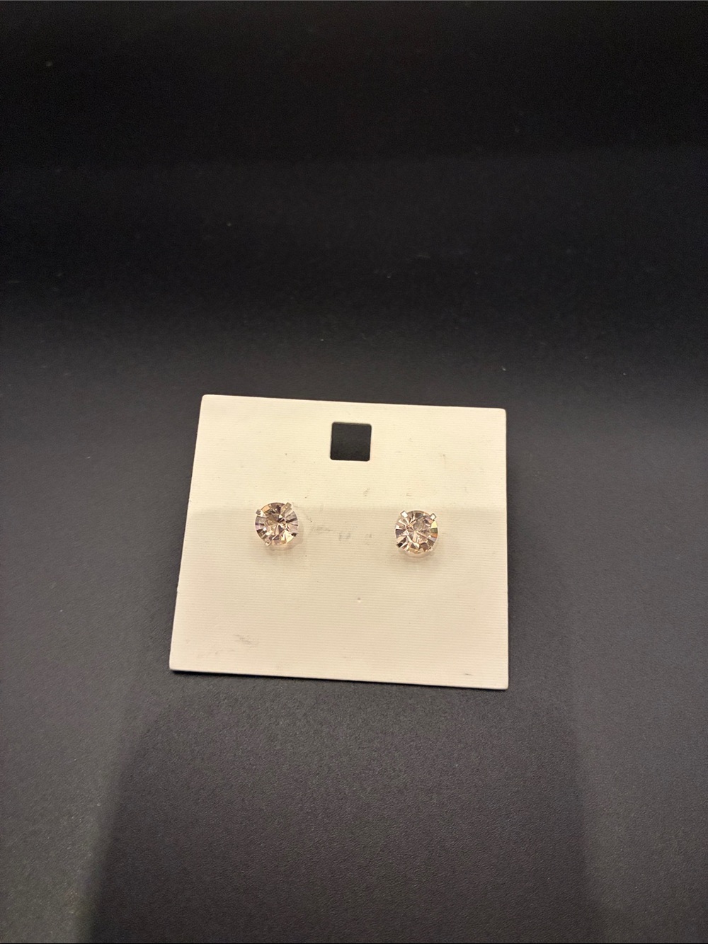 Crystal Stud Earrings in Champagne Gold - Women Jewelry